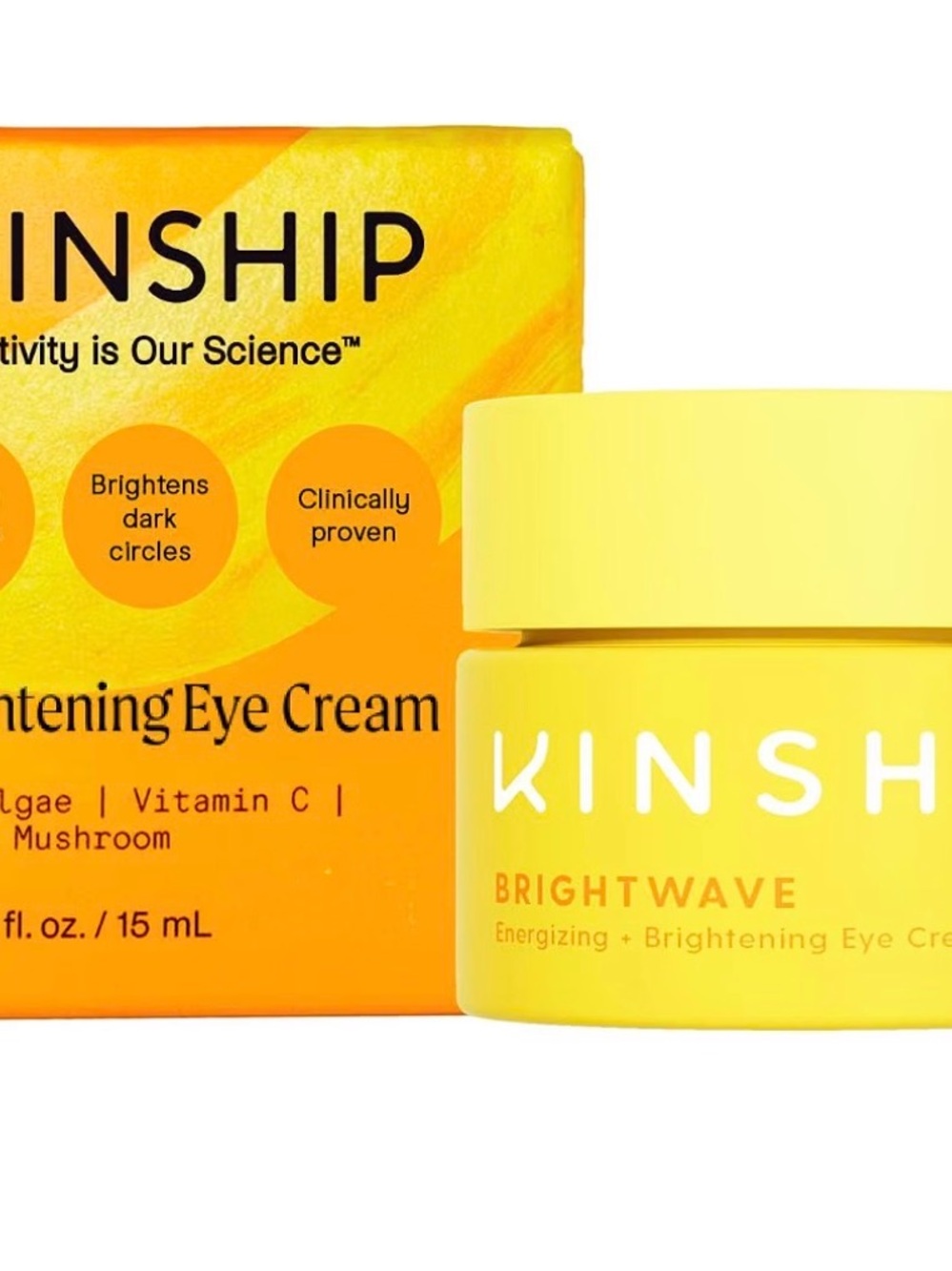 Kinship Brightwave Energizing & Brightening Eye Cream - Yellow